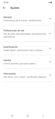 Pulsa Preferencias de red.