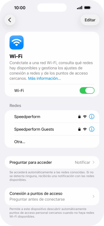 Pulsa la red wifi deseada e introduce la contraseña de esta red. Pulsa la red wifi deseada e introduce la contraseña de esta red.