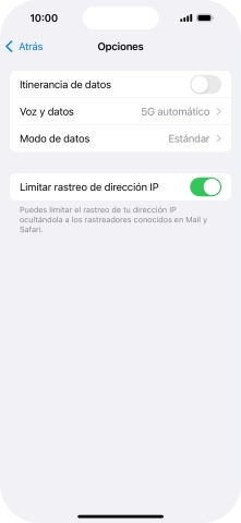 Pulsa el indicador junto a 