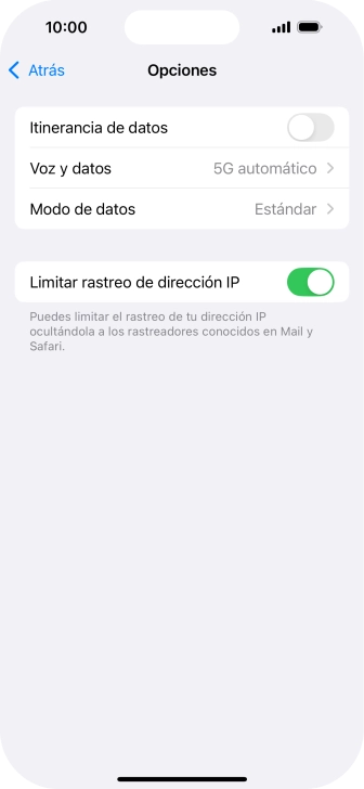 Pulsa el indicador junto a 