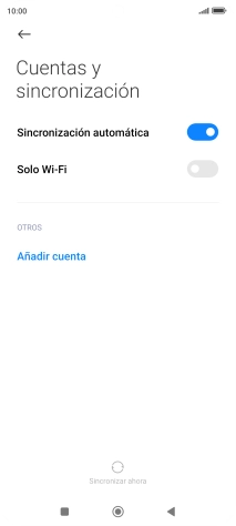 Pulsa Añadir cuenta. Pulsa Añadir cuenta.