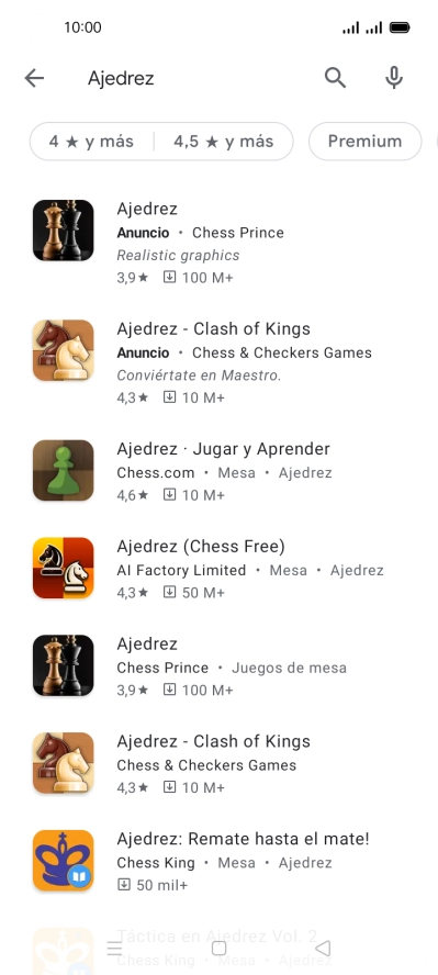 Pulsa la app deseada. Pulsa la app deseada.