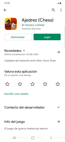 Pulsa Desinstalar. Pulsa Desinstalar.
