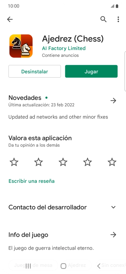 Pulsa Desinstalar. Pulsa Desinstalar.