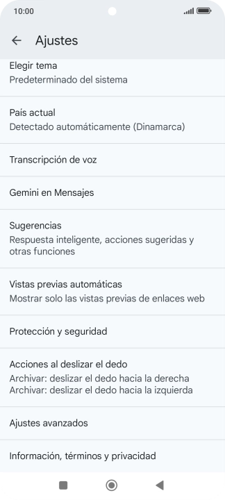 Pulsa Gemini en Mensajes. Pulsa Gemini en Mensajes.