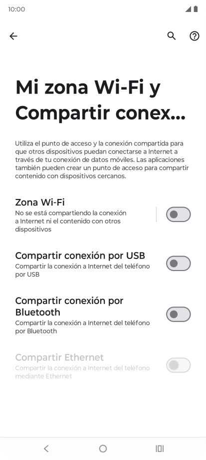 Pulsa Zona Wi-Fi. Pulsa Zona Wi-Fi.