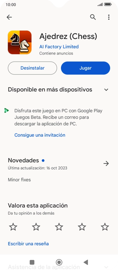 Pulsa Desinstalar. Pulsa Desinstalar.