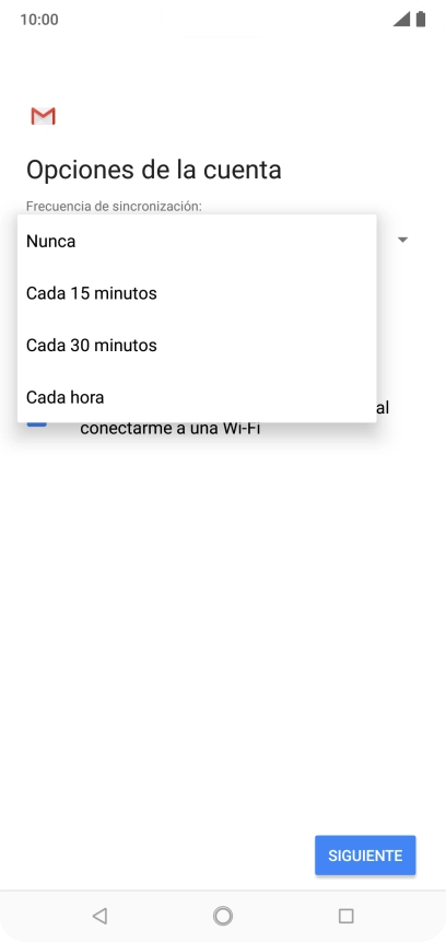 Pulsa el ajuste deseado. Pulsa el ajuste deseado.