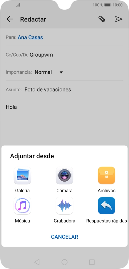 Pulsa Archivos y desplázate a la carpeta deseada. Pulsa Archivos y desplázate a la carpeta deseada.