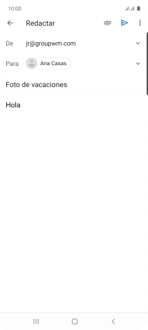 Pulsa el icono de anexos. Pulsa el icono de anexos.