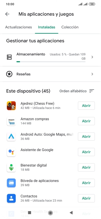 Pulsa la app deseada. Pulsa la app deseada.