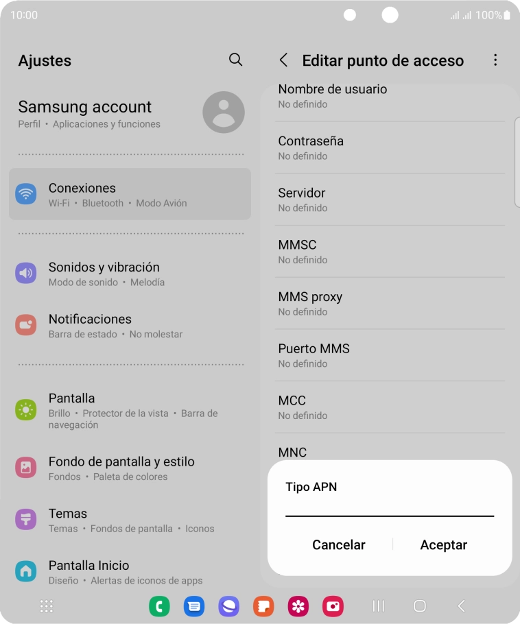 Introduce default y pulsa Aceptar. Introduce default y pulsa Aceptar.