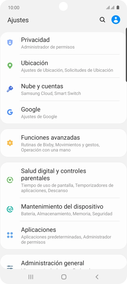 Pulsa Mantenimiento del dispositivo.