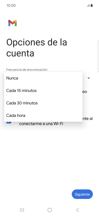 Pulsa el ajuste deseado. Pulsa el ajuste deseado.