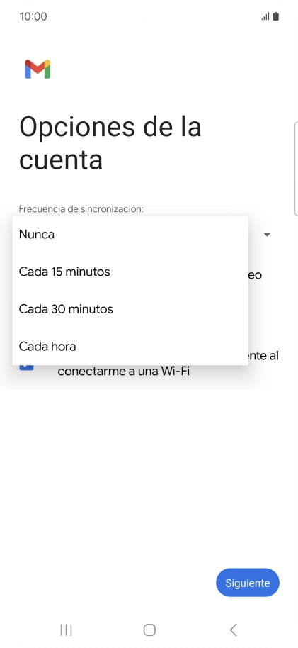 Pulsa el ajuste deseado. Pulsa el ajuste deseado.