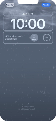Si deseas personalizar la vista de la fecha en la pantalla de bloqueo, pulsa el widget de la fecha y sigue las indicaciones de la pantalla para seleccionar la vista de widgets deseada. Si deseas personalizar la vista de la fecha en la pantalla de bloqueo, pulsa el widget de la fecha y sigue las indicaciones de la pantalla para seleccionar la vista de widgets deseada.