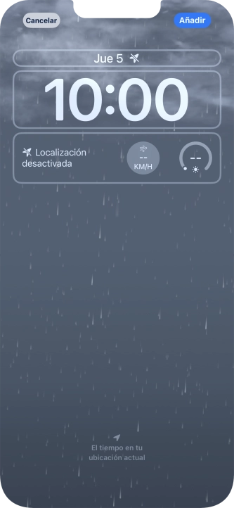 Si deseas personalizar la vista de la fecha en la pantalla de bloqueo, pulsa el widget de la fecha y sigue las indicaciones de la pantalla para seleccionar la vista de widgets deseada. Si deseas personalizar la vista de la fecha en la pantalla de bloqueo, pulsa el widget de la fecha y sigue las indicaciones de la pantalla para seleccionar la vista de widgets deseada.