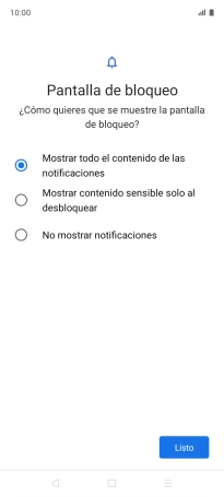 Pulsa Listo. Pulsa Listo.