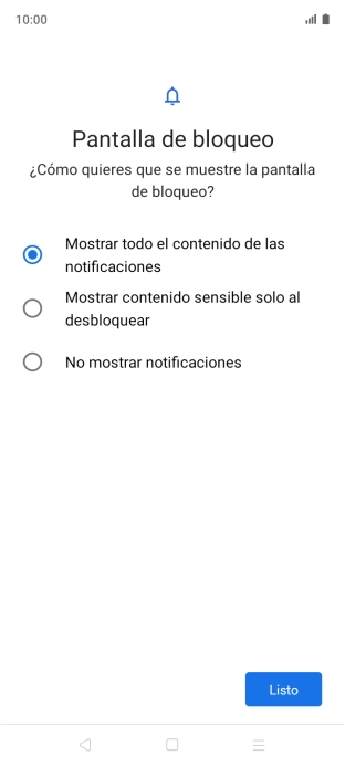 Pulsa Listo. Pulsa Listo.