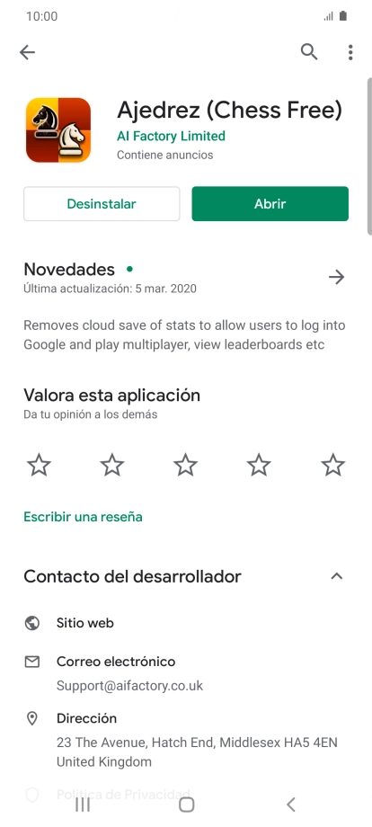 Pulsa Desinstalar. Pulsa Desinstalar.