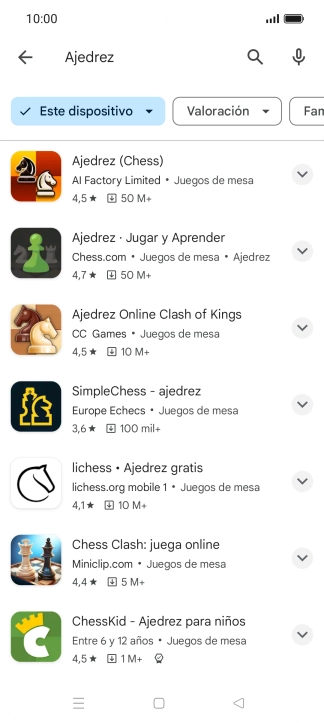 Pulsa la app deseada. Pulsa la app deseada.
