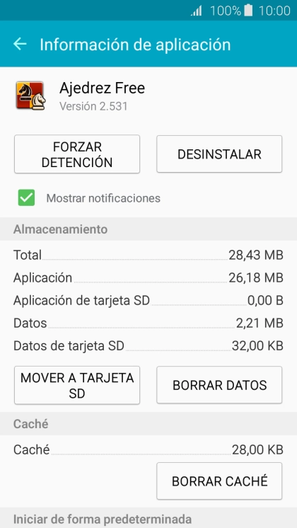 Pulsa MOVER A TARJETA SD.