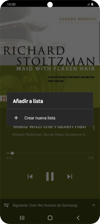 Pulsa Crear nueva lista. Pulsa Crear nueva lista.