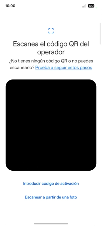 Coloca el código QR dentro del marco de la cámara del teléfono para escanearlo. Coloca el código QR dentro del marco de la cámara del teléfono para escanearlo.
