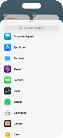 Pulsa el widget deseado. Pulsa el widget deseado.