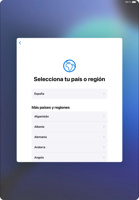 Pulsa el país o el área deseados. Pulsa el país o el área deseados.