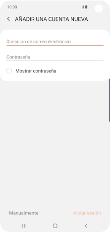 Pulsa Dirección de correo electrónico e introduce tu dirección de correo electrónico. Pulsa Dirección de correo electrónico e introduce tu dirección de correo electrónico.