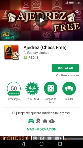 Pulsa INSTALAR y sigue las indicaciones de la pantalla para instalar la app. Pulsa INSTALAR y sigue las indicaciones de la pantalla para instalar la app.