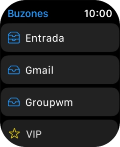 Pulsa la cuenta de correo electrónico deseada. Pulsa la cuenta de correo electrónico deseada.