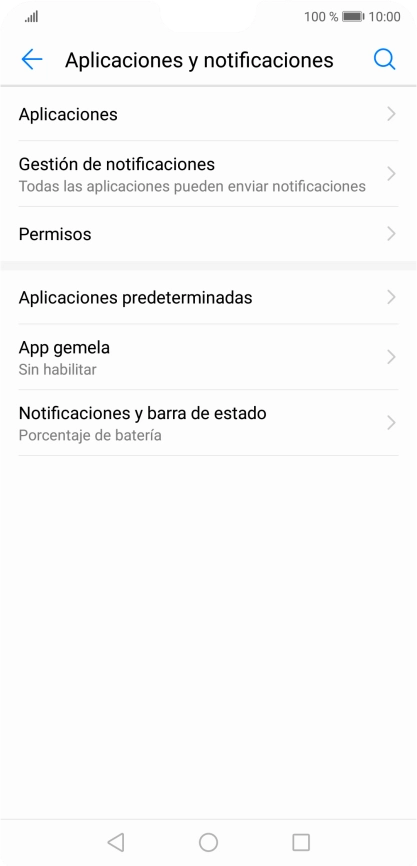 Pulsa Aplicaciones.