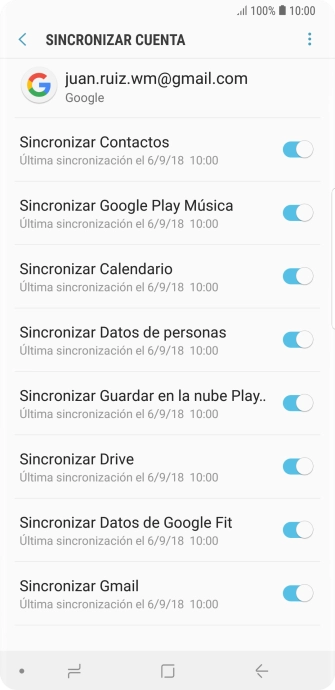 Pulsa la tecla de inicio para terminar y regresar a la pantalla de inicio.