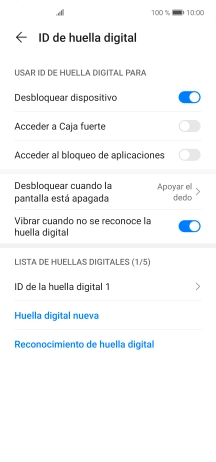 Pulsa el indicador junto a los ajustes deseados para activarlos o desactivarlos. Pulsa el indicador junto a los ajustes deseados para activarlos o desactivarlos.