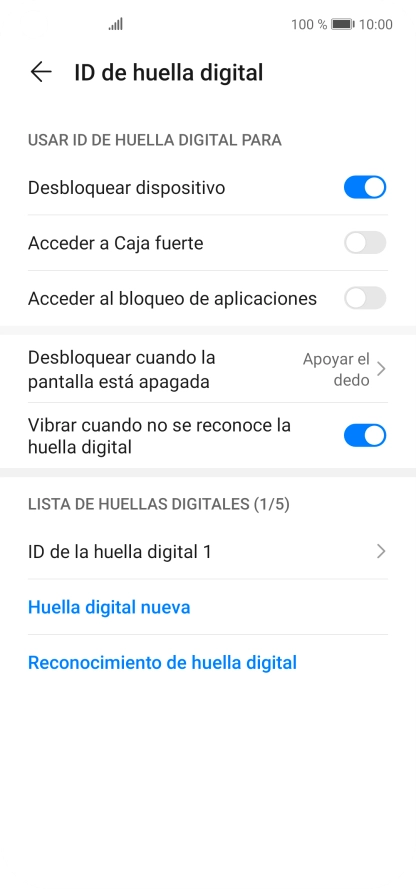 Pulsa el indicador junto a los ajustes deseados para activarlos o desactivarlos. Pulsa el indicador junto a los ajustes deseados para activarlos o desactivarlos.
