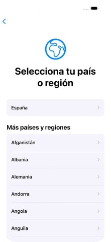 Pulsa el país o el área deseados. Pulsa el país o el área deseados.