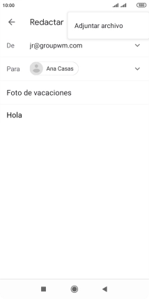 Pulsa Adjuntar archivo.