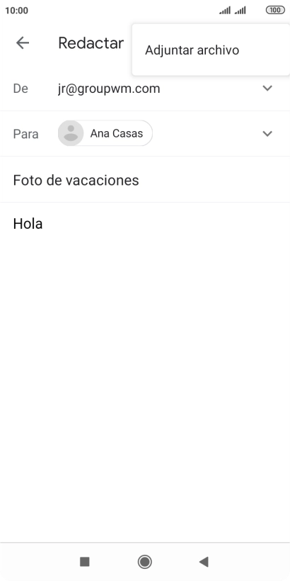 Pulsa Adjuntar archivo.