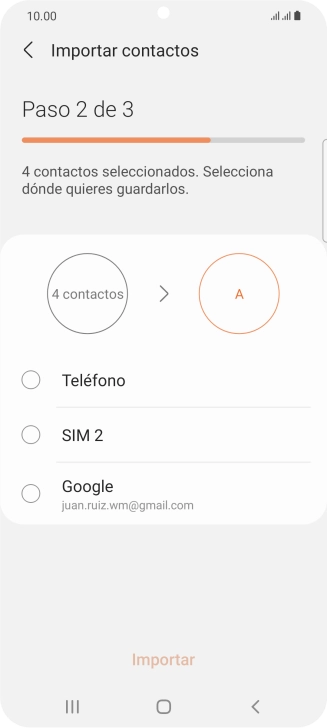 Pulsa Teléfono.