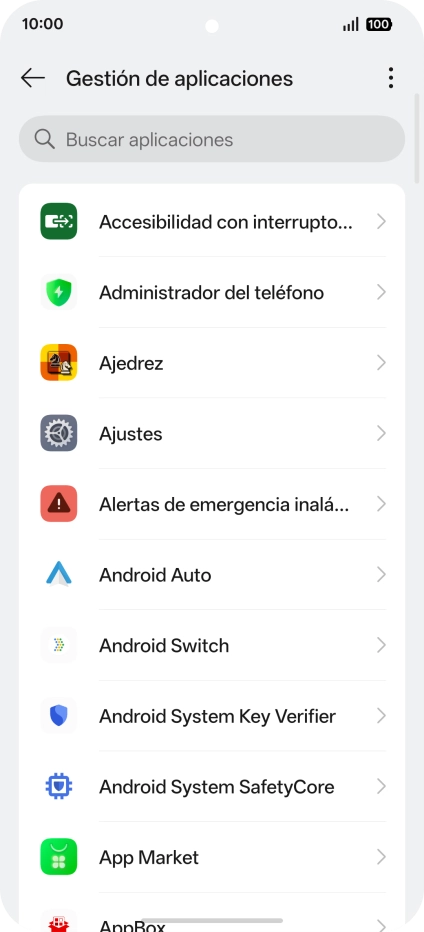 Pulsa la app deseada. Pulsa la app deseada.
