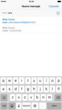 Pulsa el contacto deseado.
