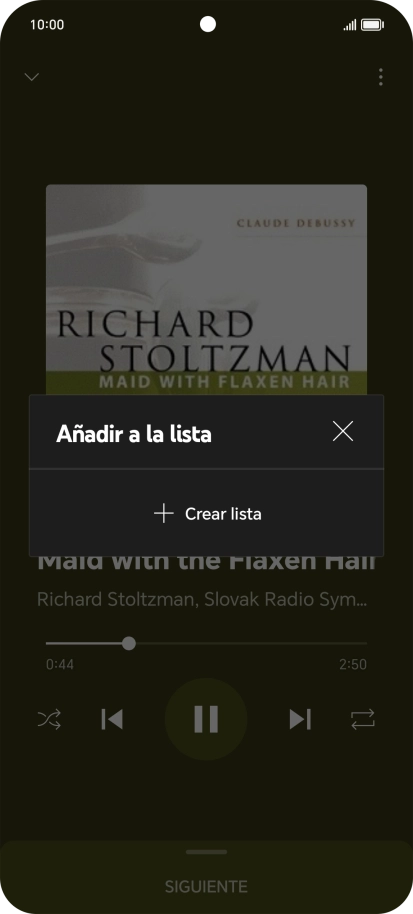 Pulsa Crear lista. Pulsa Crear lista.