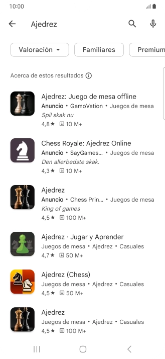 Pulsa la app deseada.