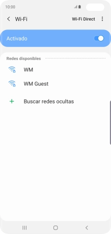 Pulsa la red wifi deseada.