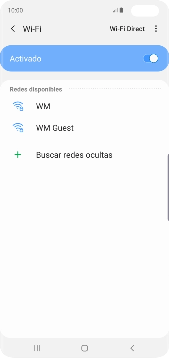 Pulsa la red wifi deseada.