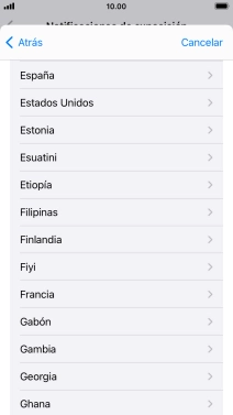 Pulsa el país deseado. Pulsa el país deseado.