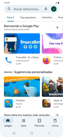 Pulsa el icono de perfil.