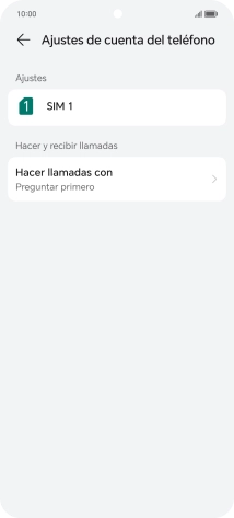Pulsa el nombre de la tarjeta SIM. Pulsa el nombre de la tarjeta SIM.